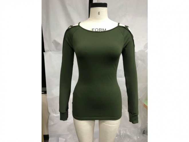 1801-TF012-47F 時裝上衣系列(女) 正-深綠