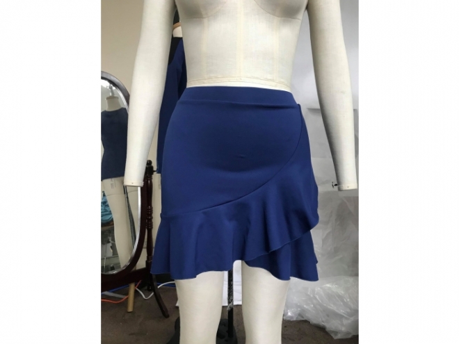 1801-SF005-58F Legging裙子系列(女) 正-藍